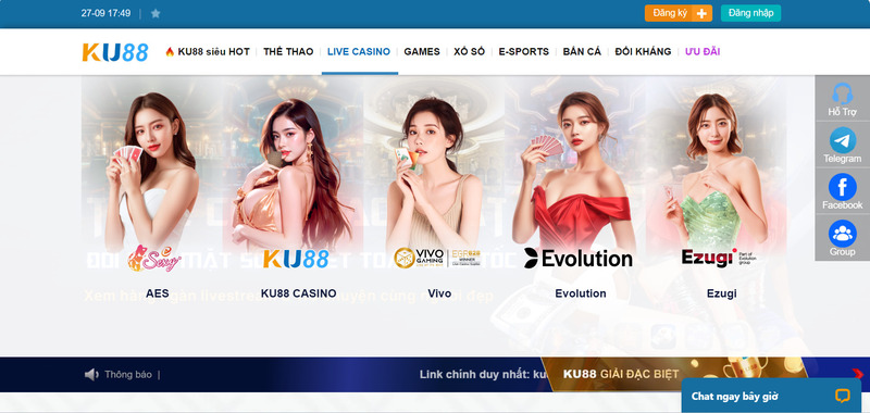 Tổng hợp những sân chơi anh em không nên bỏ lỡ tại casino Ku11